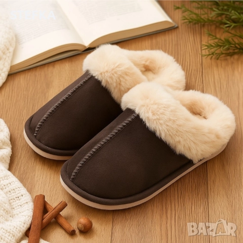 Пухени пантофи , снимка 2 - Пантофи - 52904798