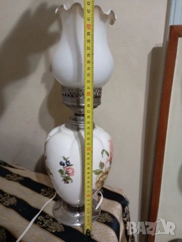 Винтидж настолна лампа , снимка 3 - Настолни лампи - 53916532
