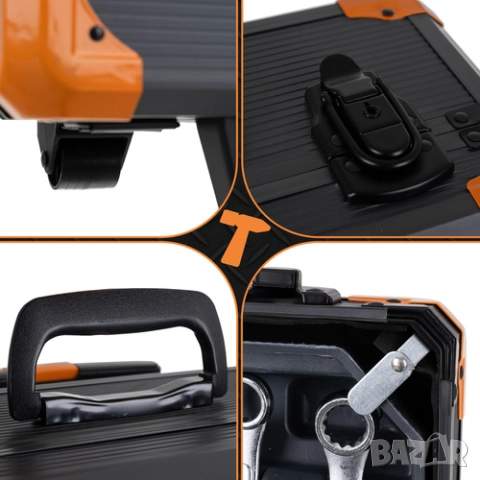 Куфар с инструменти 1000 части/Метален куфар за инструменти на колела, снимка 12 - Други инструменти - 52660468