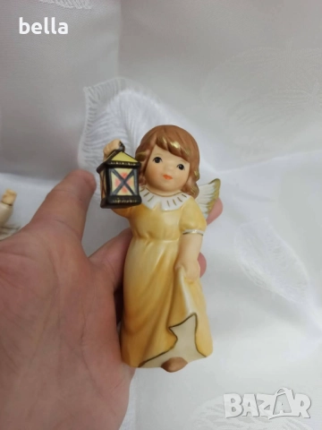 Колекционерски порцелан Goebel-Коледен мост с три порцеланови ангелчета Goebel., снимка 9 - Антикварни и старинни предмети - 52048341