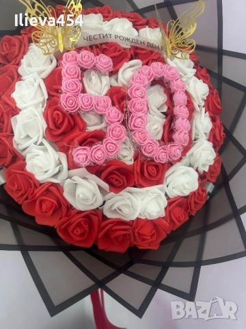 Букети от вечни рози, снимка 2 - Ръчно изработени сувенири - 53228929
