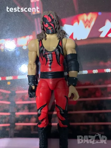 Екшън фигура WWE Kane The Big Red Machine Elite Survivor Series figure Кейн mattel wwe, снимка 3 - Колекции - 48747479