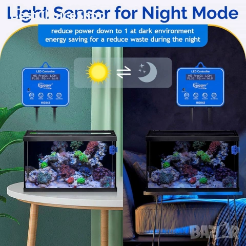 hygger 10 W DC  циркулационна помпа за воден поток Wave maker, 6 вълнови режима, снимка 11 - Оборудване за аквариуми - 53883582