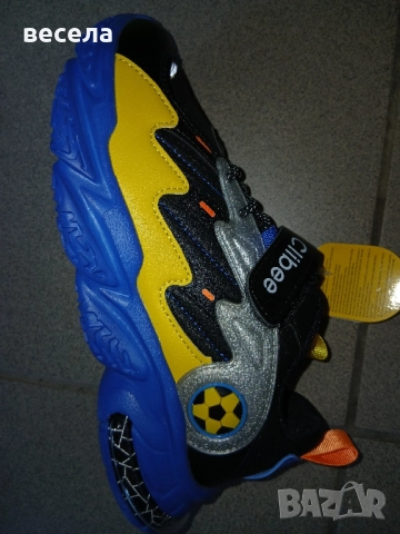 маратонки детски за момчета с футболна топка,син цвят., снимка 2 - Детски маратонки - 51508579