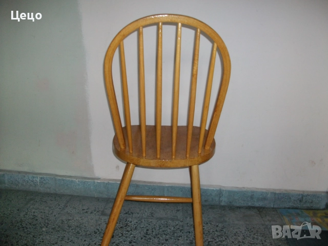 Дървен трапезен стол продавам, снимка 3 - Столове - 51860321