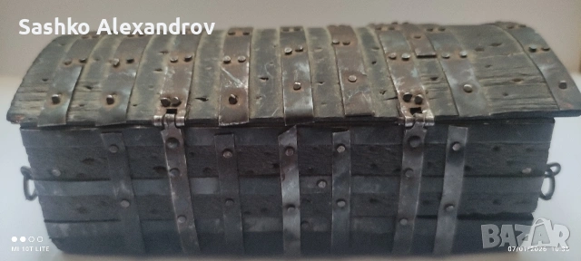 Античен мини сандък Burgo 1929 - реплика на сандъка на Ел Сид , Испания, снимка 7 - Антикварни и старинни предмети - 53016674