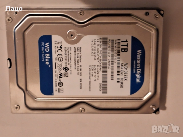 Твърд диск 1TB WD Blue WD10EZEX, снимка 11 - Твърди дискове - 54012149