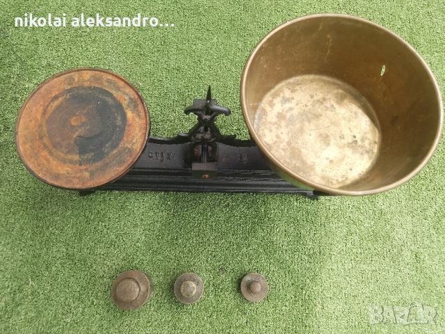 стар немски кантар., снимка 5 - Антикварни и старинни предмети - 46125413