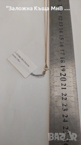 Златно колие 1.90гр 14к 20см, снимка 2 - Колиета, медальони, синджири - 54027801