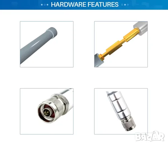 Двубандова WIFI антена от фибростъкло 2.4GHz 5.8GHz 6/9dBi Gain, снимка 13 - Рутери - 50191424