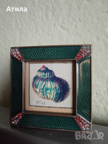 рамка за снимки месинг кристали Сваровски