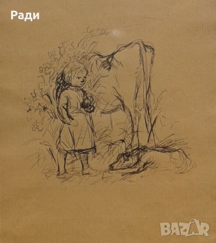 Илия Бешков - графика, снимка 2 - Картини - 53447977