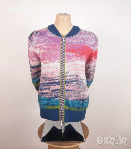 Ivko Knit Jacket - Оригинално плетено яке размер 38 / M, снимка 3 - Якета - 53086428