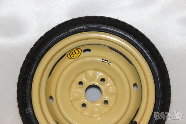 Резервна гума патерица Toyota Yaris P1 P9 (1999-2011г.) 4x100 / 54.1 Тойота Ярис, снимка 2 - Гуми и джанти - 53879747