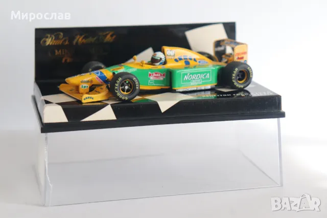 1:43 MINICHAMPS BENETON FORD R.PATRESE ФОРМУЛА 1 F1 МОДЕЛ, снимка 6 - Колекции - 49271228