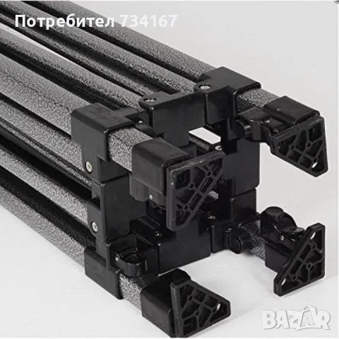 Сгъваема квадратна градинска шатра тип хармоника, снимка 5 - Градински мебели, декорация  - 49666951