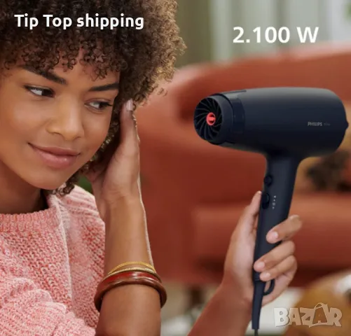 Сешоар Philips BHD360, 2100 W, ThermoProtect – Лек, Мощен и Щадящ Косата!