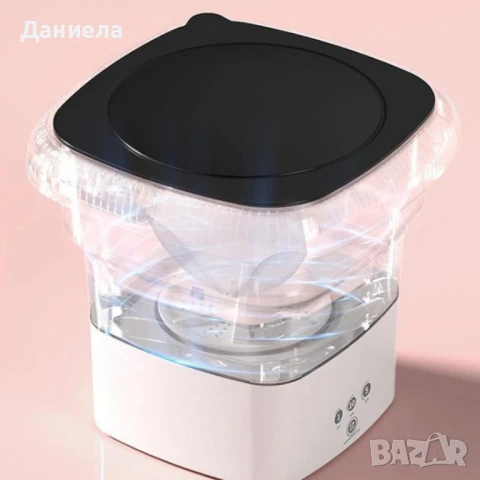 Мини сгъваема преносима пералня – 6.5 L, снимка 7 - Перални - 51117643