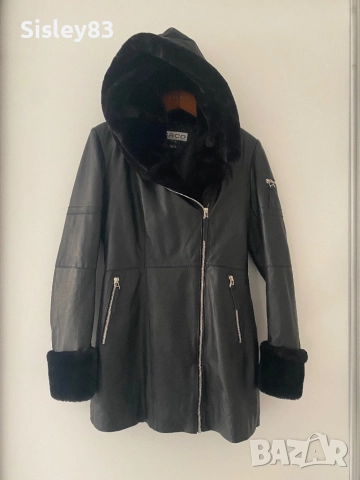 Кожено вталено яке, 100% естествена кожа., снимка 5 - Якета - 52950766