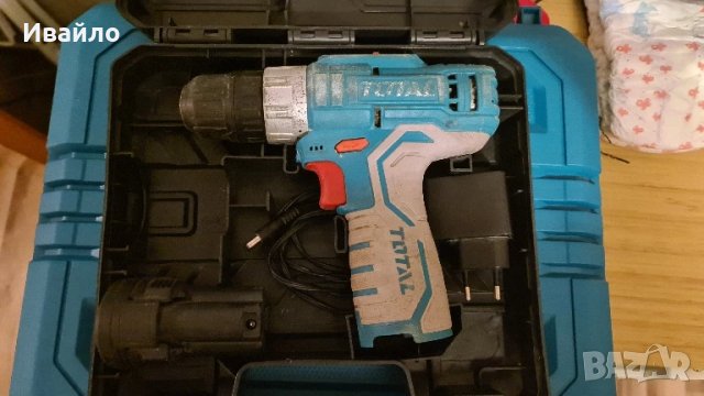 Акумулаторен винтоверт TOTAL, 12 V, 1 x 1.5 Ah, 20 Nm