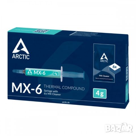 термо паста Arctic MX-6 4gr with 6pcs MX Cleaner, снимка 2 - Други - 45993452