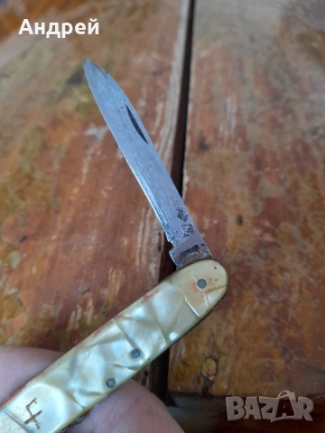 Стар джобен нож,ножче,ножка #182, снимка 7 - Други ценни предмети - 53609316