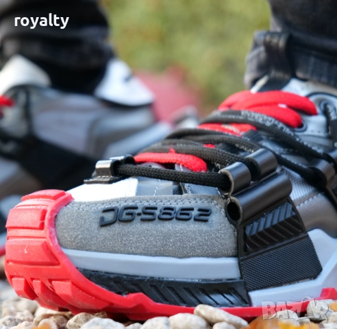 сникърси- Dolce&Gabbana- черно, сиво и червено, снимка 2 - Маратонки - 51941330