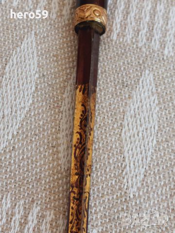 Много рядък бастун с тристранно острие с клеймо"Толедо"дръжка от рог, снимка 8 - Антикварни и старинни предмети - 46262482