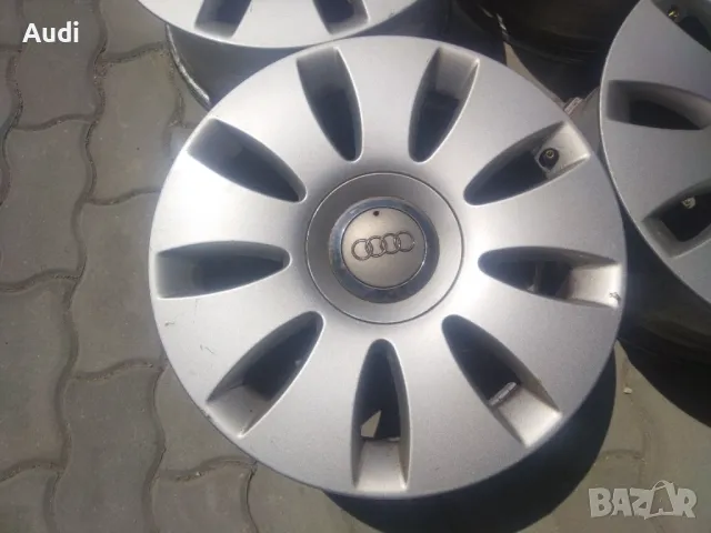 Оригинални джанти 16 цола 5×112mm за АUDI A3 A4 A5 A6 Комплект с оригинални капачки!, снимка 11 - Гуми и джанти - 50018146