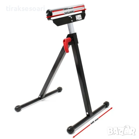 Телескопична ролкова стойка HAWEK 60 кг 68–110 см, снимка 3 - Други инструменти - 53622378