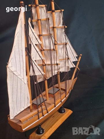 декоративно дървено корабче 34/2 , снимка 4 - Декорация за дома - 53899975