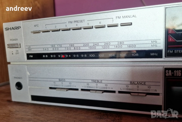SHARP SA-116, снимка 3 - Ресийвъри, усилватели, смесителни пултове - 52120997