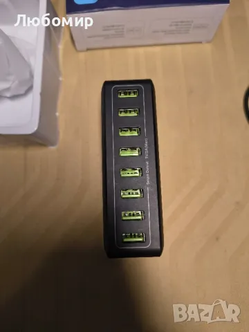 USB зарядна станция 40W 8-портов USB хъб за зареждане 8A USB зарядна станция 

, снимка 3 - Оригинални зарядни - 50174538