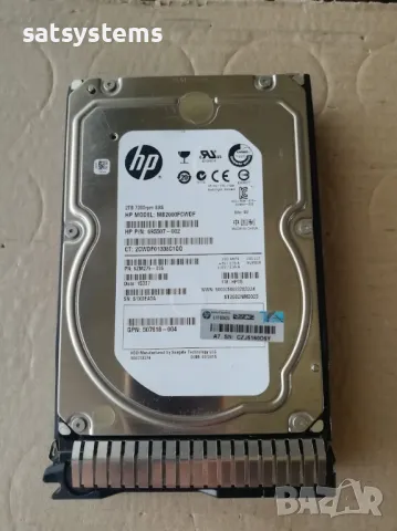 Хард диск HP MB2000FCWDF 2TB 6G 7.2K 3.5 Dual Port SAS, снимка 2 - Твърди дискове - 47135197