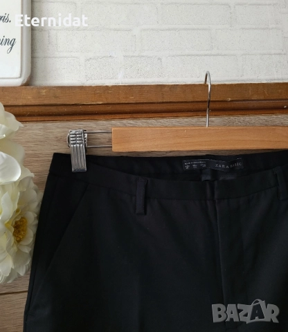 Черен панталон Zara , снимка 8 - Панталони - 51752221