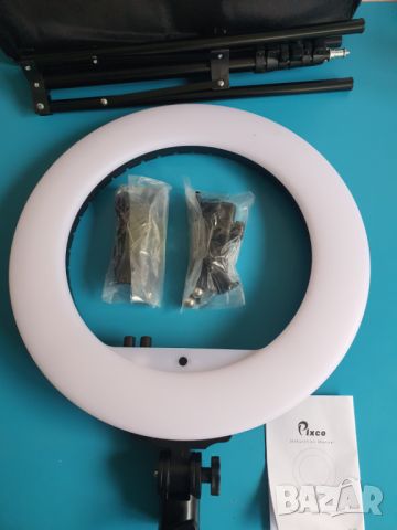 Лед Селфи Ринг Лампа снимки Видео ТикТок Pixco 18'' LED Ring Light, снимка 9 - Светкавици, студийно осветление - 45582875