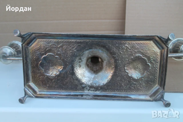 Руски сребърни свещници, снимка 15 - Антикварни и старинни предмети - 51408072