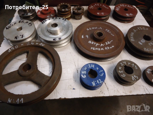 Ремъчни шайби  обява № 1, снимка 12 - Електродвигатели - 51135169