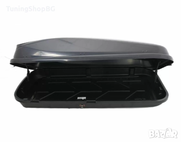 Автобокс Junior Easy 180x78x40cm с 85 mm крепежи, с ключ, 430 литра, черен гланц, снимка 5 - Аксесоари и консумативи - 52561383