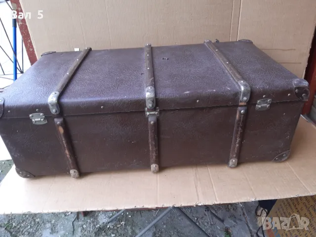 Стар голям красив куфар ТУРИСТЪ - Царство България, снимка 4 - Антикварни и старинни предмети - 50053767