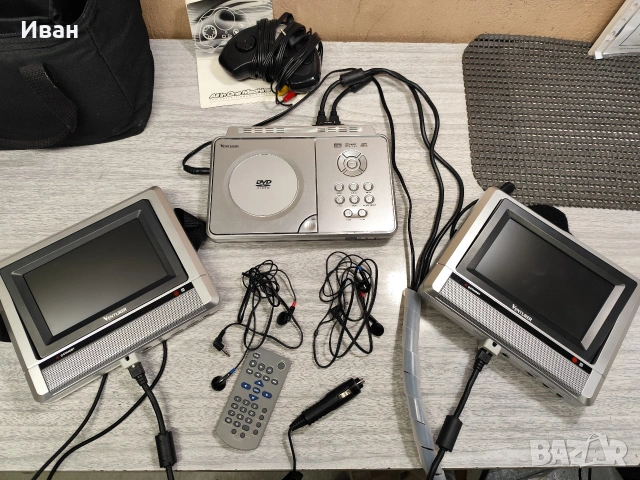 DVD за автомобил Venturer PVS 1961, 7" екран, 2 монитора с 1 кабел и чанта, снимка 15 - Аксесоари и консумативи - 53750201