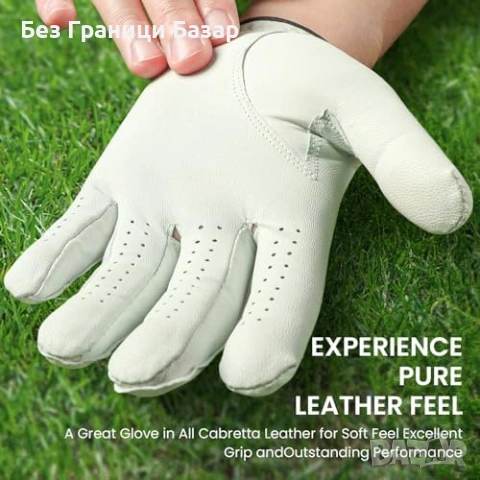 Нова Мъжка голф ръкавица Cabretta Leather Weathersof + магнитен маркер, снимка 3 - Голф - 53739440