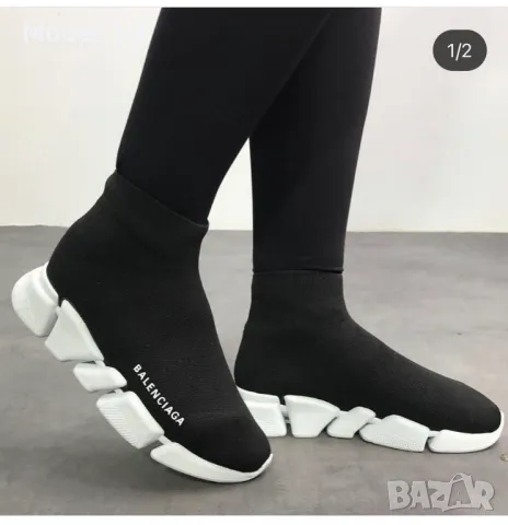 BALENCIAGA унисекс кецове тип чорап висок клас реплика, снимка 2 - Кецове - 49508211