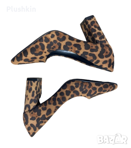 Дамски леопардови обувки 35 и 37, снимка 5 - Дамски обувки на ток - 45012586