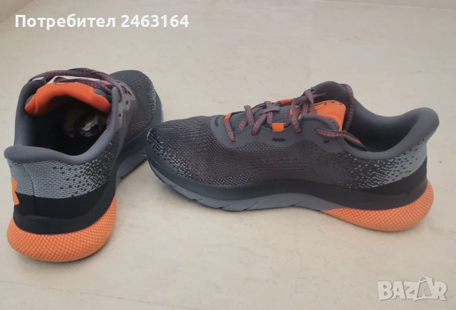 Продавам Маратонки Under Armour HOVR Turbulence 2 употребявани, размер 42, сиви и оранжеви, снимка 5 - Маратонки - 52439083