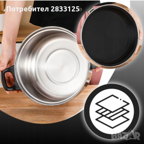 Комплект тенджери и аксесоари от 11 части - издръжливи и устойчиви, снимка 2 - Съдове за готвене - 53640025