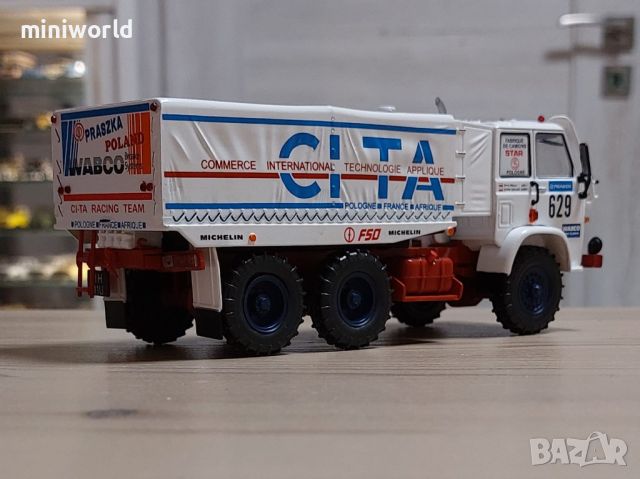 STAR 266 DAKAR 1988 - мащаб 1:43 на DeAgostini моделът е нов в блистер, снимка 4 - Колекции - 45685328