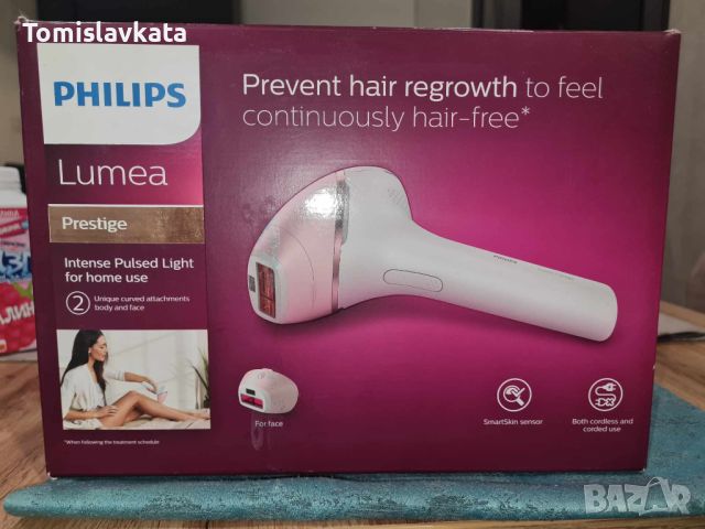 Фотоепилатор IPL Philips Lumea Seria 9000 BRI958/00, Сензор Smartskin, Технология SenseIQ, Кабелна и, снимка 2 - Друга електроника - 45872703