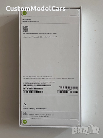 Нов! Запечатан iPhone 17 Pro 256GB Cosmic Orange / Blue / Silver, снимка 5 - Apple iPhone - 52185201