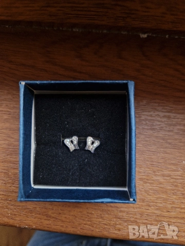 Сребърни обеци "Ангелски крила", снимка 2 - Обеци - 54166204